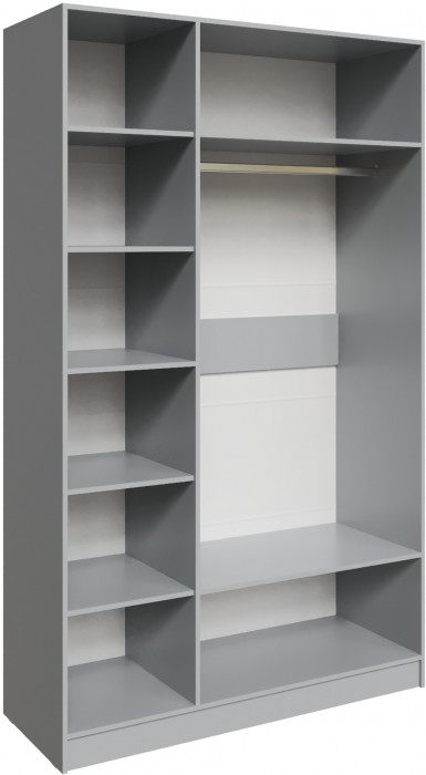 Шкаф Мадрид (1,4) без зеркала, Камень серый