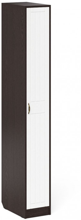 Прихожая П-6-500 Пенал, цвет венге/фасады МДФ белое дерево фрезеровка прованс, ШхГхВ 30х50х210 см., универсальная сборка