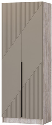 Шкаф Авис 0,8, Дуб эндгрейн/Крема