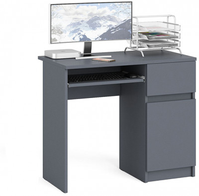 Мори компьютерный стол МС-1 правый, графит