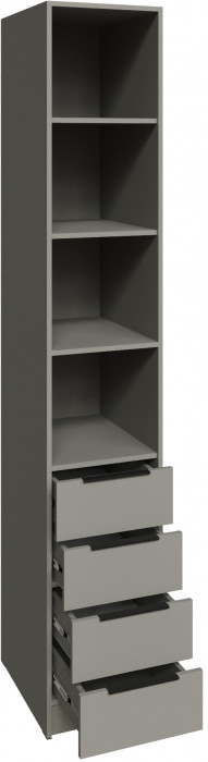 Шкаф Мадрид, композиция 26, Дуб делано/Мокко