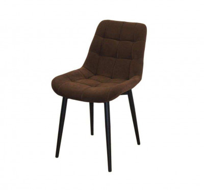 Стул Р / черный /велюр шоколад