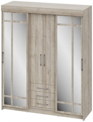 Шкаф-купе Фортуна, Дуб крафт серый