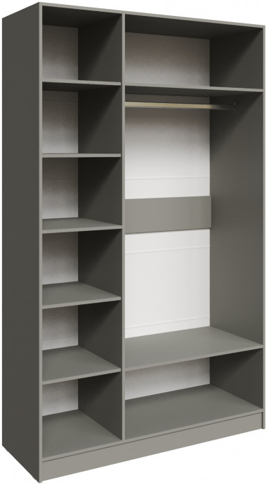 Шкаф Мадрид (1,4) с зеркалом, Мокко