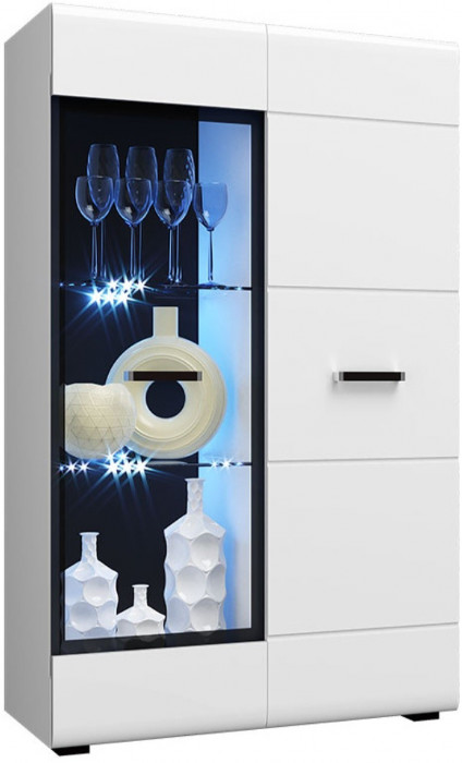 Гостиная Нэнси NEW МДФ Вариант №1 (Белый глянец, Дуб Сонома)