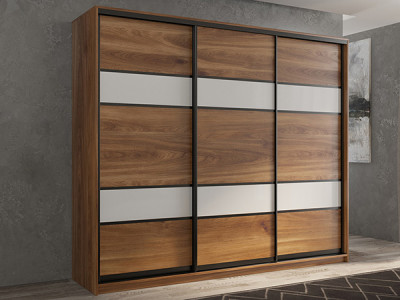 Шкаф-купе Кааппи 8 Кастелло Бренди 210х45х230 см