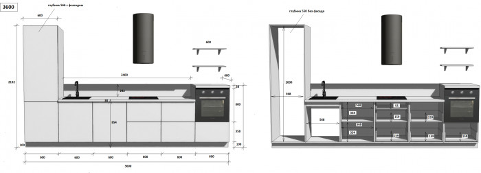 КГ 3600 ПВХ, Белый софт матовый Арника РМ в.12