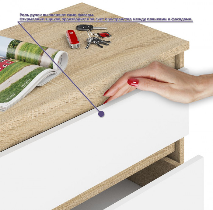 Мори компьютерный стол МС-6 правый + Тумба МА900.1 + Полка 900, дуб сонома/белый