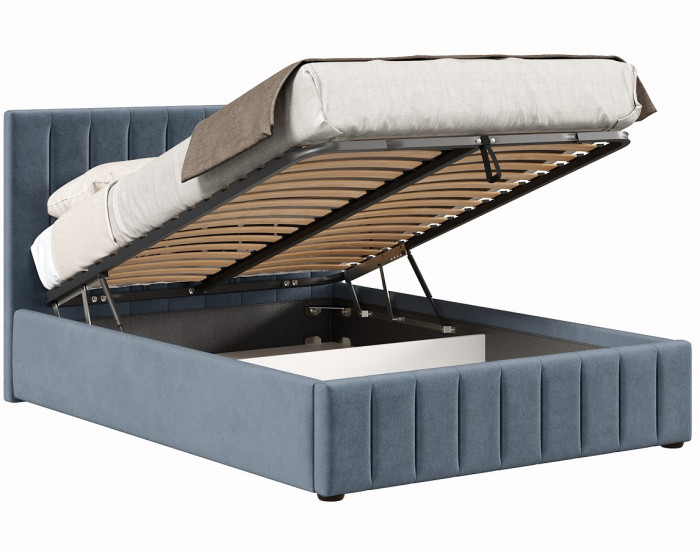Кровать с подъёмным механизмом 1600 Верона, темно-серый