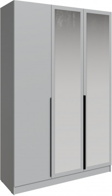 Шкаф Мадрид (1,5) с зеркалом, Камень серый