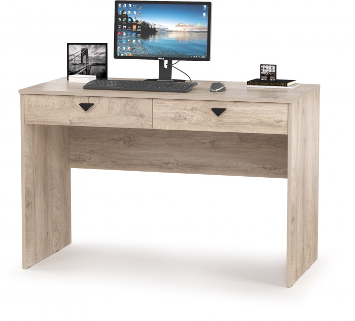 КР100 Бостон 12.69 Стол компьютерный, цвет дуб эндгрейн элегантный, ШхГхВ 115,2х57,2х76 см.