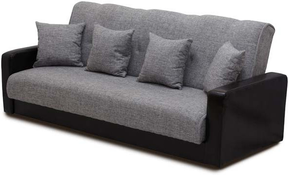 Диван Лондон 140 серый, пружинный блок Боннель