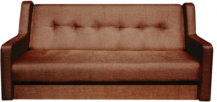 Диван СЕНАТОР ЛЮКС 120 коричневый ППУ