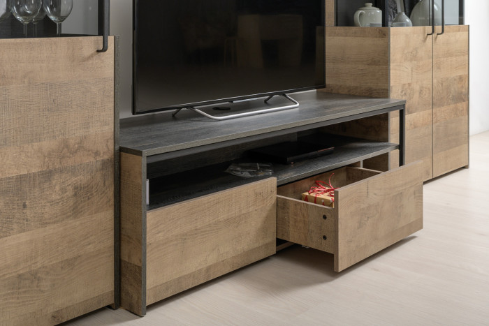 Трувор Гостиная 026, дуб гранж песочный/интра