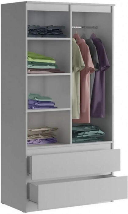 Модульная детская Челси, композиция 2 (Белый глянец, Белый)