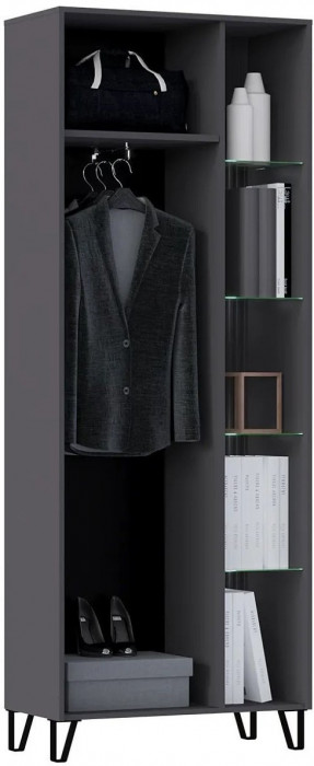 Модульная гостиная Оливия, композиция 4 (Графит, Графит глянец)