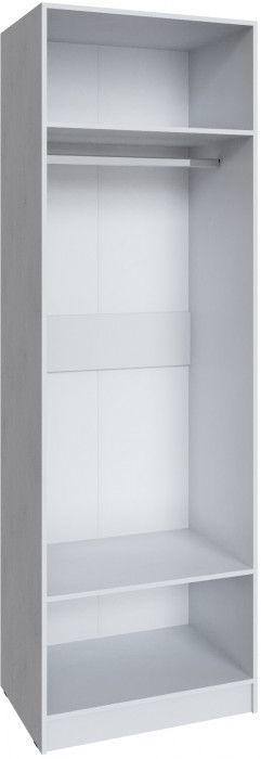 Шкаф Мадрид (0,75) без зеркала, Белый/Ателье светлое