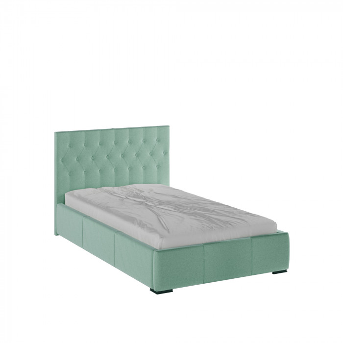 Октавия Кровать интерьерная 120 мятный ромб, ортопед
