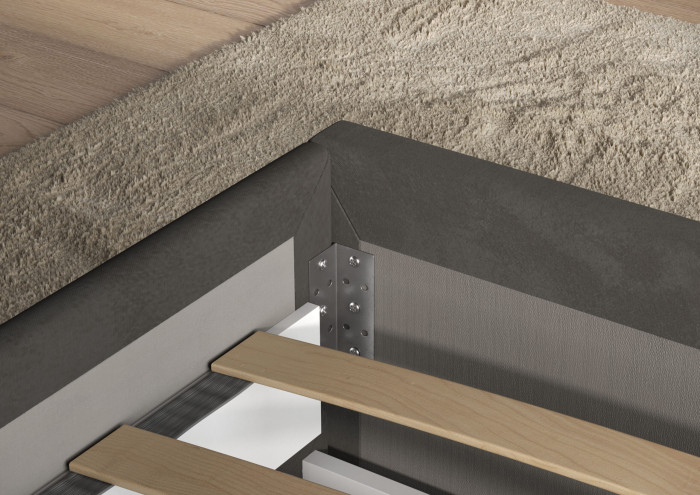 Кровать 160 КР-433-М с настилом из ламелей, Микровелюр Zeekr-3