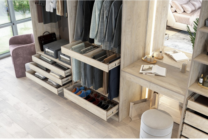 Гардеробная Этна. Комплект 1