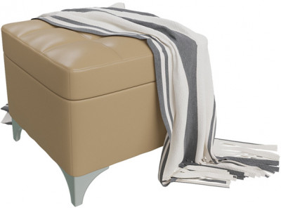 Банкетка 6-5113ксм Жозефина-2, искусственная кожа кофе с молоком (кофе с молоком NEXT), ШхГхВ 46х46х45 см., под сиденьем есть ниша