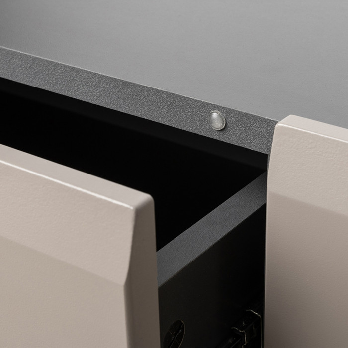 Сидней Комплектация № 015, корпус: антрацит/фасады: МДФ веллюто капучино