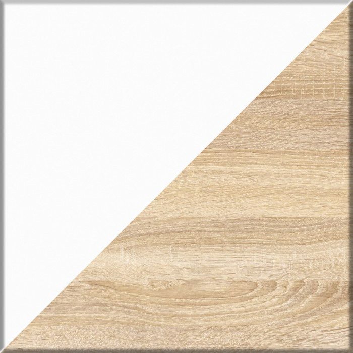 Мори письменный стол МСП1200.1 + Комод МК1200.6, дуб сонома/белый