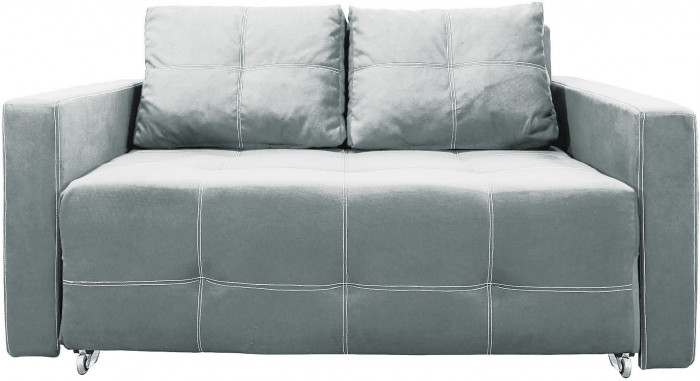 Диван-аккордеон Марс, сп.м. 140х200, велюр серый
