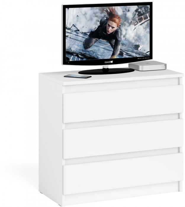 Мори Комод МК800.1, цвет белый, ШхГхВ 80,4х41х73 см.