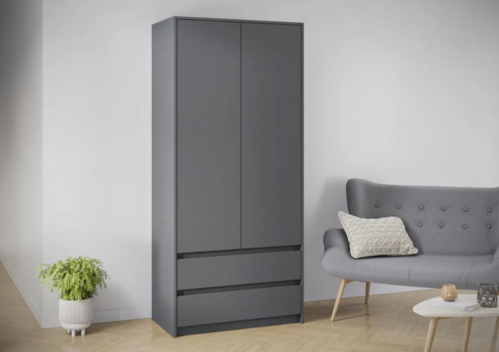 мс Айден ШК06-900 серый графит ЛДСП/серый графит ЛДСП