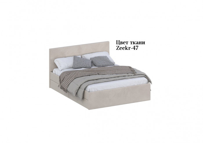 Кровать 160 КР-433-М с настилом из ламелей, Микровелюр Zeekr-47