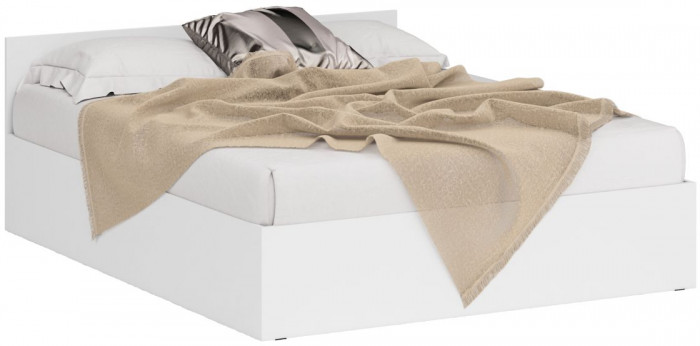 Кровать 1600 + Шкаф 2-х створчатый Стандарт, белый