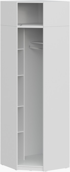 Шкаф угловой с антресолью ШК 5, Белый